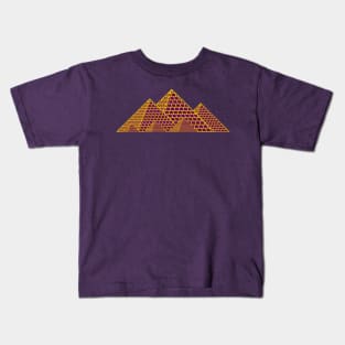 Pyramids of Egypt (purple) Kids T-Shirt